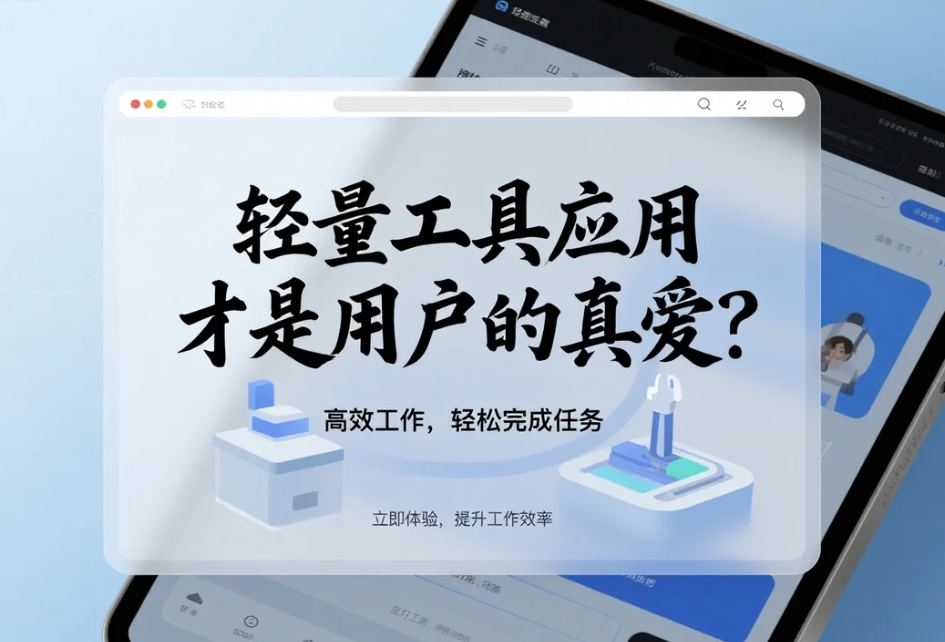轻量工具应用,才是用户的真爱?