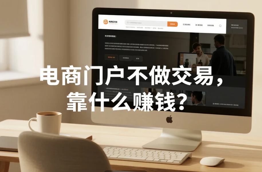 电商门户不做交易,靠什么赚钱?